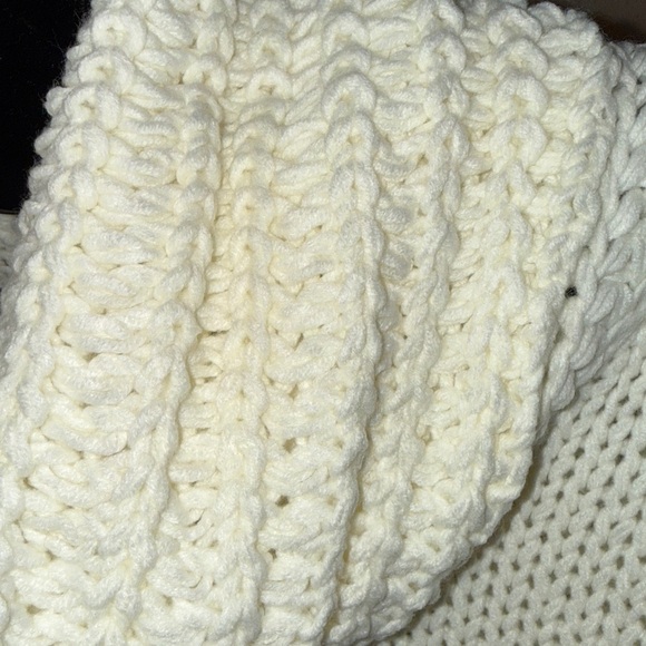 Miracle Cream Cowl Neck Cable knit Sweater​ - Picture 8 of 8